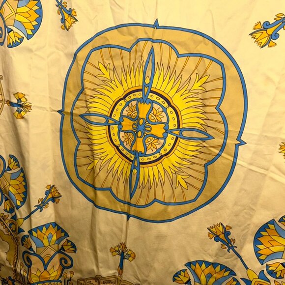 Diners MIE FRANCE French Provencal gold Cairo Egypt Pyramids table cloth 63x70 - Picture 4 of 6